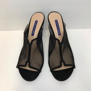 Stuart Weitzman MYA Mesh open mules.